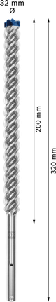 EXPERT SDS max-8X Hammer Drill Bit 32 x 400 x 520 mm EXPERT SDS max-8X Hammer Drill Bit 32 x 400 x 520 mm