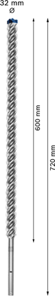 EXPERT SDS max-8X Hammer Drill Bit 32 x 600 x 720 mm EXPERT SDS max-8X Hammer Drill Bit 32 x 600 x 720 mm