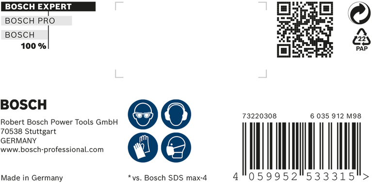 EXPERT SDS max-8X Hammer Drill Bit 32 x 800 x 920 mm EXPERT SDS max-8X Hammer Drill Bit 32 x 800 x 920 mm