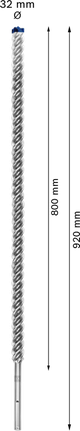 EXPERT SDS max-8X Hammer Drill Bit 32 x 800 x 920 mm EXPERT SDS max-8X Hammer Drill Bit 32 x 800 x 920 mm