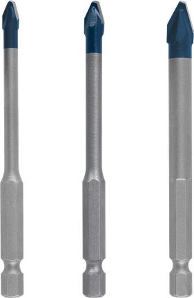 EXPERT Hard Ceramic HEX-9 Drill Bit Set, 5 x 90; 6 x 90; 8 x 90 mm, 3 pcs Bosch EXPERT Hard Ceramic HEX-9 Drill Bit Set 3 pcs.