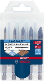 EXPERT HEX-9 HardCeramic Bit Sets