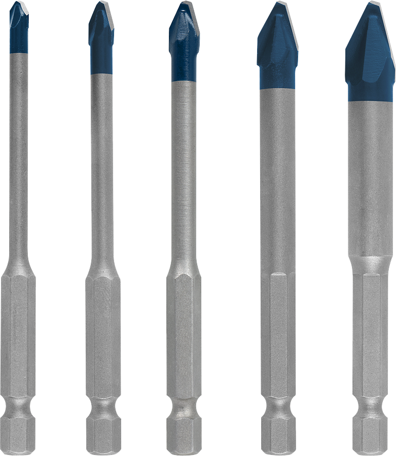 Bosch EXPERT HEX-9 HardCeramic Drill Bit Set, 5 pcs.