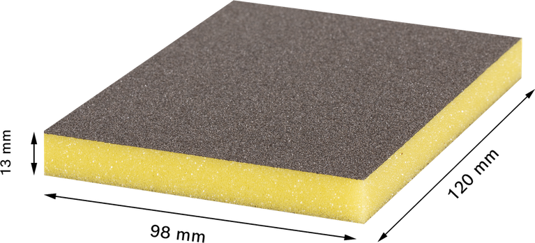 Bosch EXPERT S473 Standard Pad fine yellow 98x120x13mm.