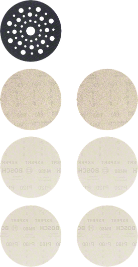 EXPERT M480 Net Starter Kit Bosch EXPERT M480 Starter Kit 125mm sanding discs set.