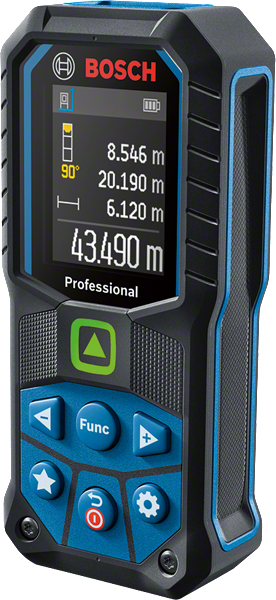 Bosch GLM 50-23 G laser measure with digital display.
