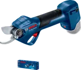 Bosch Pro Pruner cordless secateur for cutting branches.