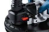 Bosch GTR 550 drywall sander close-up, sanding pad control.