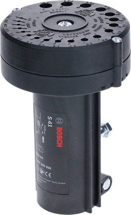 Drill bit sharpener Bosch S41 drill bit sharpener with multiple size guides.