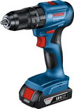 Bosch GSB 185-LI cordless drill set with 18V battery.