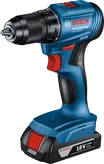 Bosch GSR 185-LI cordless drill with 18V 2.0Ah battery.