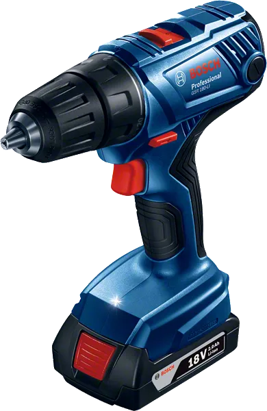 Bosch GSR 180-LI cordless drill with 18V battery.