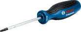 Bosch T20x100 blue torque screwdriver with ergonomic grip.
