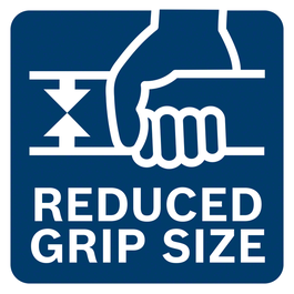 Outstanding small grip size for best-in-class ergonomics