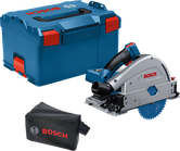 Bosch GKT 18V-52 GC cordless track saw with case.