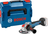 Bosch GWX 18V-10 angle grinder with carrying case.