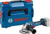 Bosch GWS 18V-15 SC cordless angle grinder with case.