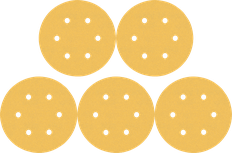 Bosch sanding discs set with 8-hole design.