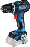 Bosch GSB 18V-90 C cordless drill with metal belt clip.