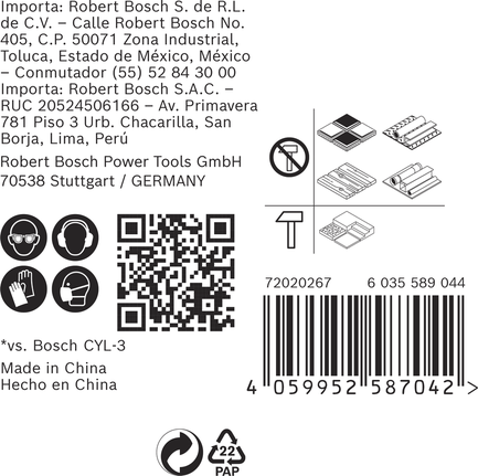 Bosch EXPERT HEX-9 Multi Construction Drill Bit Set 5 pcs.