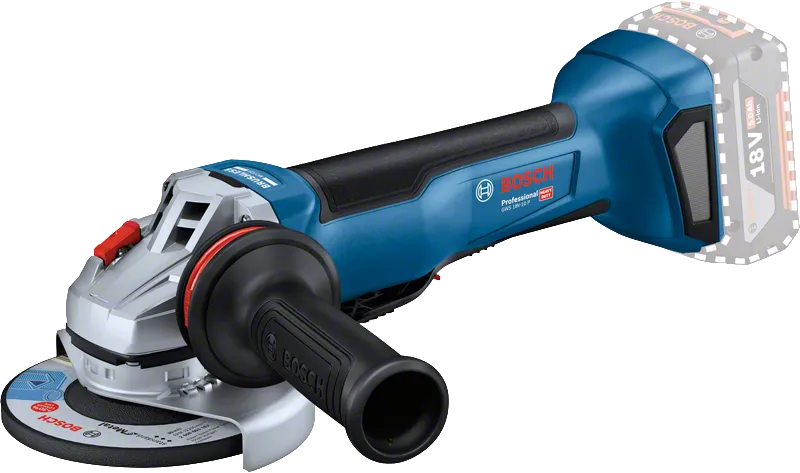 Bosch GWS 18V-10 P cordless angle grinder.