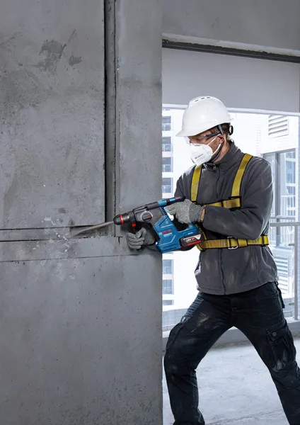 Bosch GBH 187-LI ONECHUCK cordless rotary hammer.