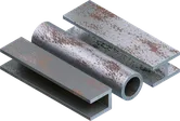 Metal pipe.