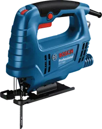Bosch GST 680 jigsaw for precise curved cutting.
