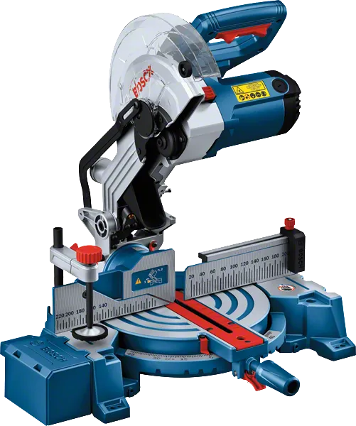 Bosch GCM 254 mitre saw with adjustable angle guide.