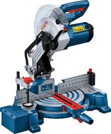 Bosch GCM 254 mitre saw with adjustable angle guide.
