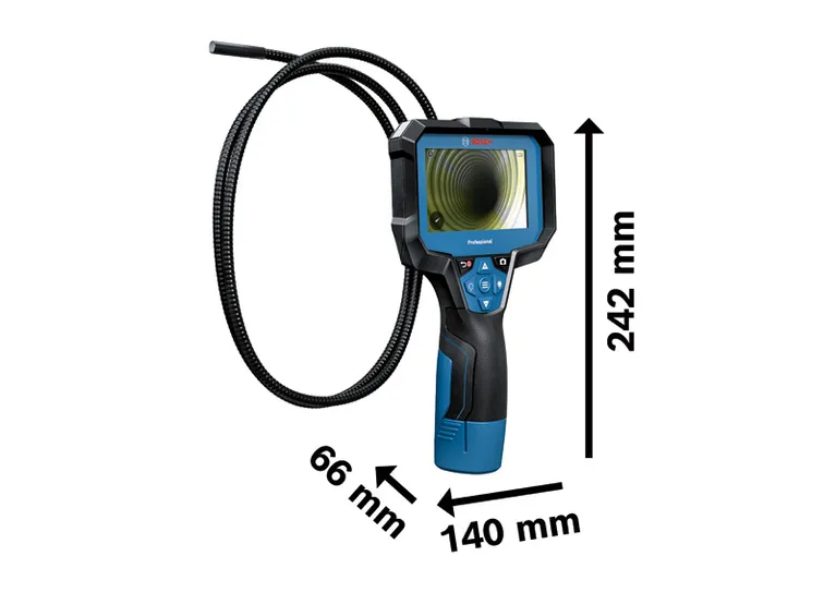 Bosch GIC 12V-4-23 C inspection camera with 4.3 inch display.