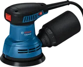 Bosch GEX 125 random orbit sander with dust collector.