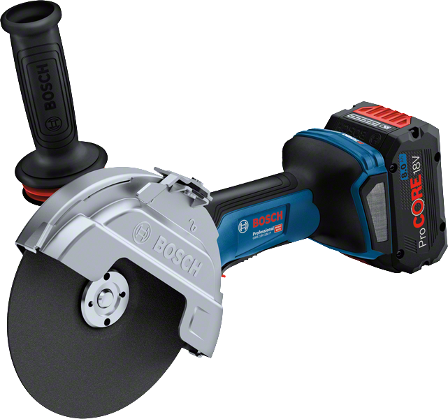 Bosch GWS 18V-180 P cordless angle grinder.