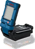 Bosch GLI 18V-800 cordless work light with LED panel.