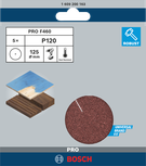 Bosch PRO F460 125 mm sanding sheet G120 pack of 5.