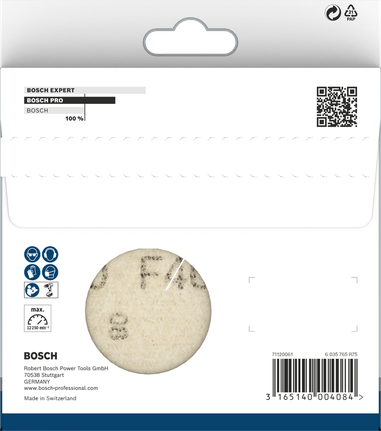 Bosch PRO F460 sanding sheet 125 mm assorted grits.