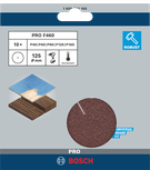 Bosch PRO F460 sanding sheets 125 mm for universal fit.