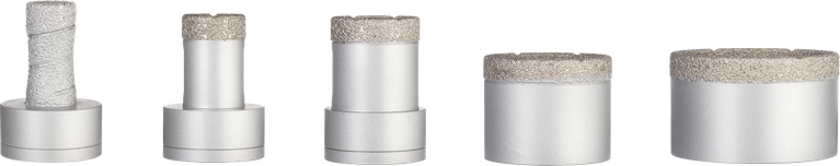 Bosch PRO Ceramic dry X-Lock Core Cutter Set, 5 sizes.