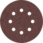 Bosch PRO E466 125mm sanding disc 40 grit with 8 holes.