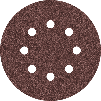 Bosch PRO E466 125mm sanding disc 40 grit with 8 holes.