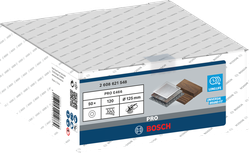 Bosch PRO E466 sanding disc 125mm 120 grit, 50 pack.