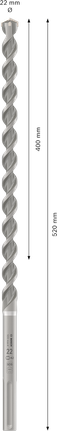 PRO SDS max-4 Hammer Drill Bit, 22 x 400 x 520 mm PRO SDS max-4 Hammer Drill Bit, 22 x 400 x 520 mm