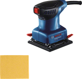 Bosch GSS 140 orbital sander with sanding sheet.
