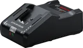 Bosch GAL 18V-160 charger with active air cooling.