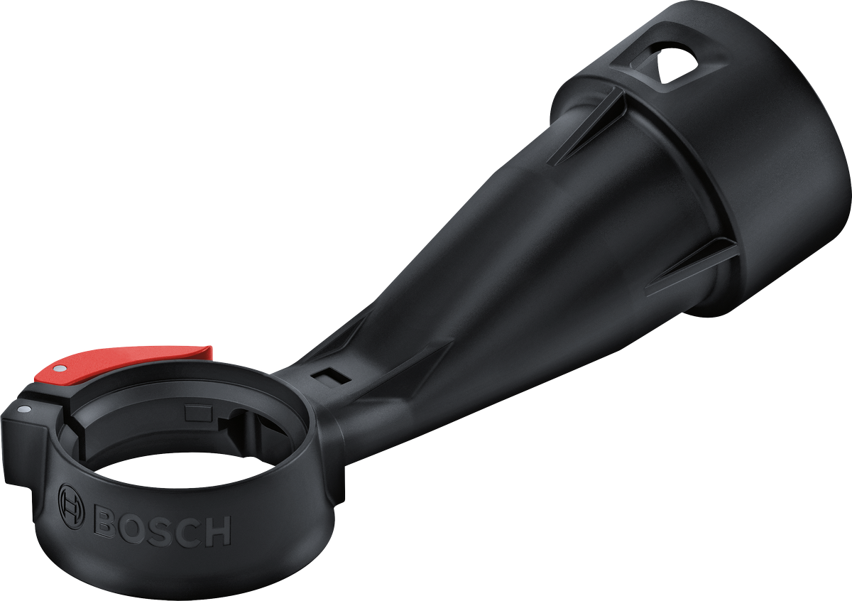 Bosch dust extraction device for clean drilling.
