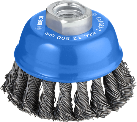 PRO Metal heavy Bosch PRO Metal heavy Cup Brush 75mm for angle grinders.