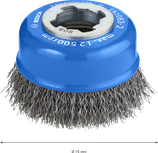 Bosch PRO Metal clean X-Lock Cup Brush 75 mm.