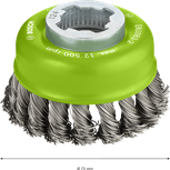 Bosch PRO Stainless Steel X-Lock Cup Brush 75 mm.