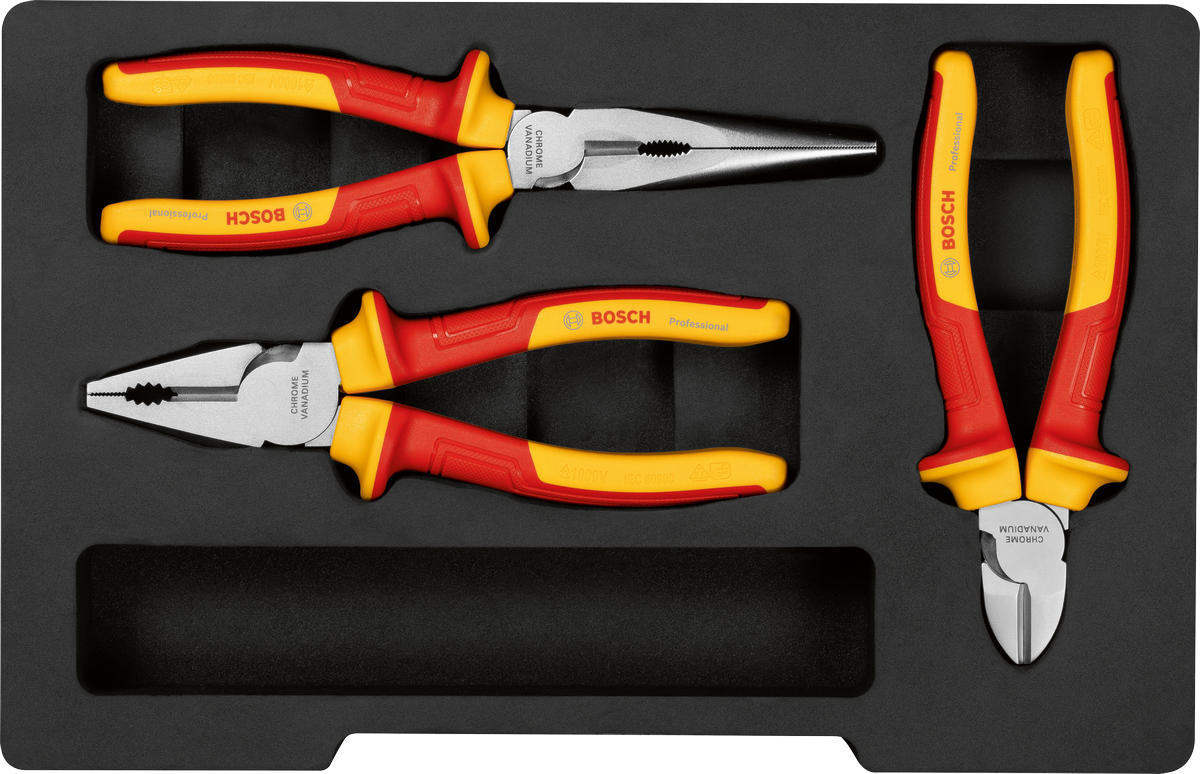 VDE Pliers Set 3 pcs Professional