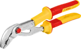 Bosch insulated water pump pliers with red and yellow handles.